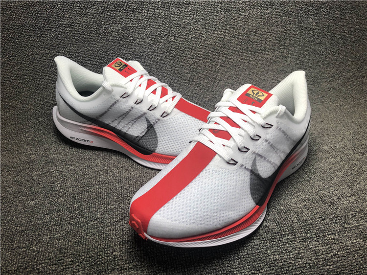 Men Nike Zoom Pegasus Turbo Grey Red Black Running Shoes